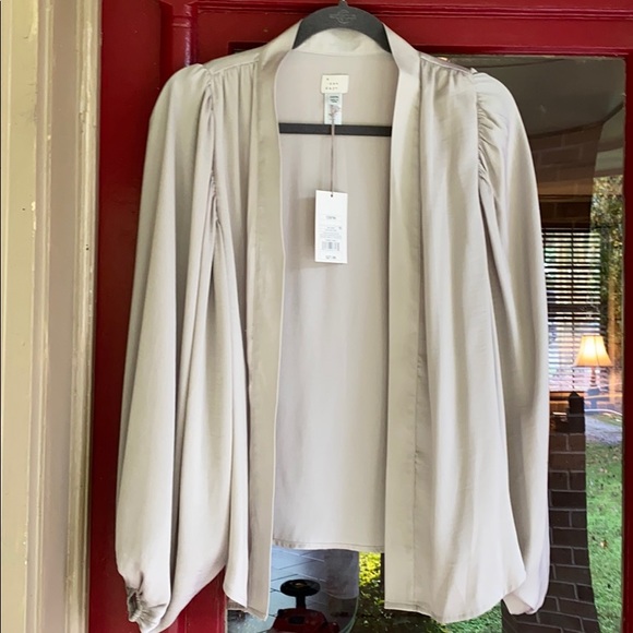 a new day Sweaters - Lite gray silky cardigan NWT